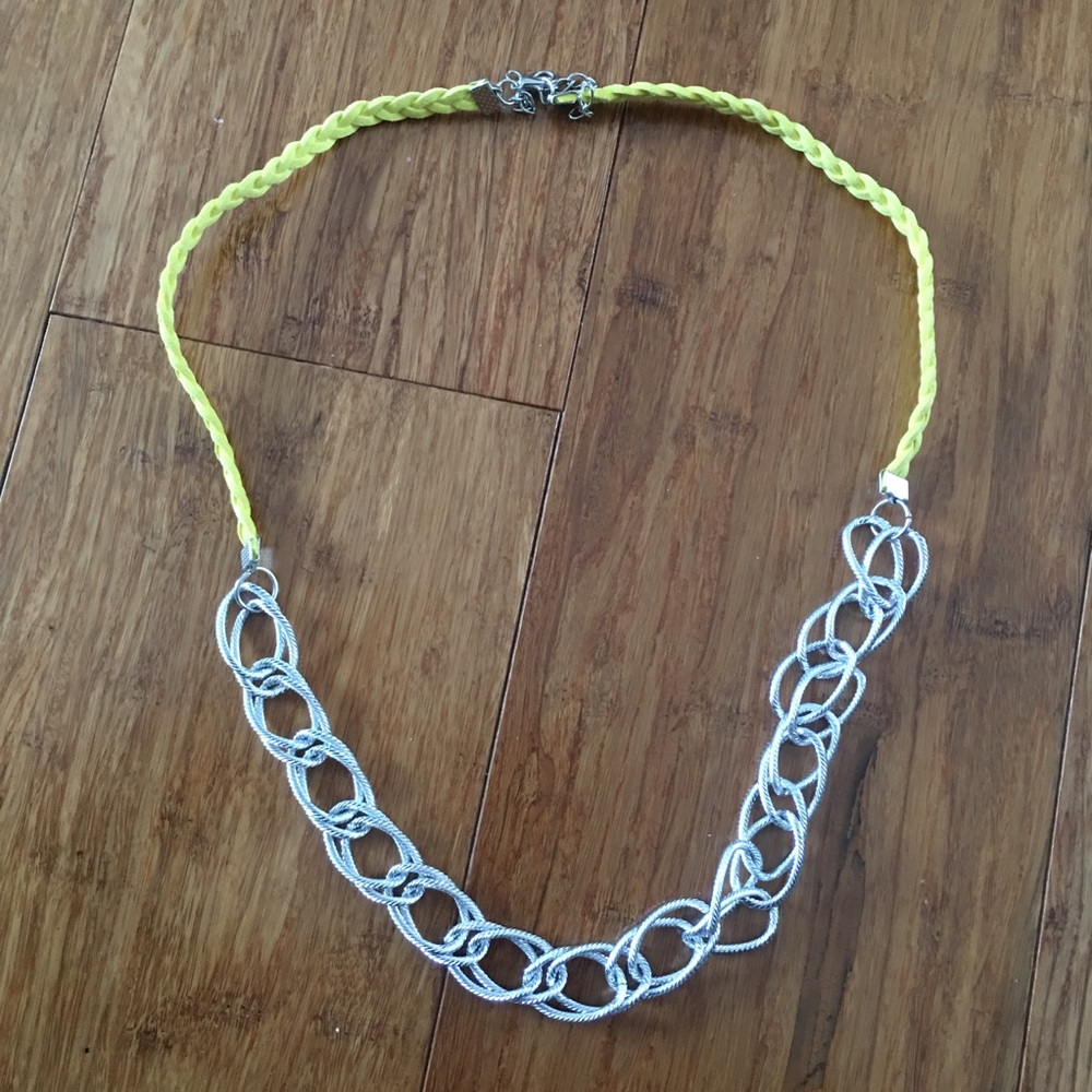 Yellow Fashion Statement Necklace